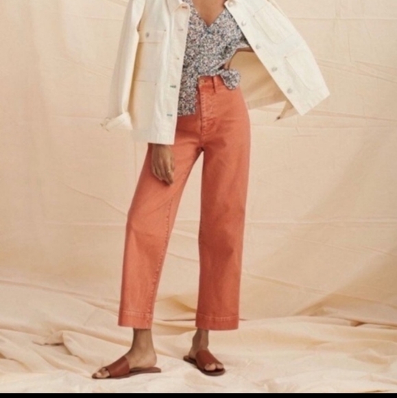 Madewell Denim - Madewell Emmett Wide Leg Crop Jeans